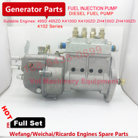 High pressure oil pump assembly 4I02/4103 is suitable for Weifang diesel 4100 generator injection pump